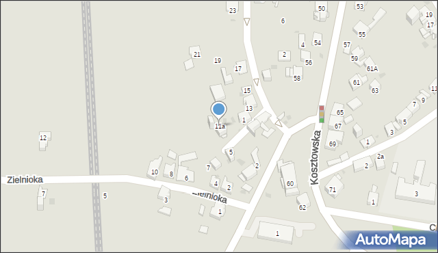 Mysłowice, Bożka Arki, 11a, mapa Mysłowice