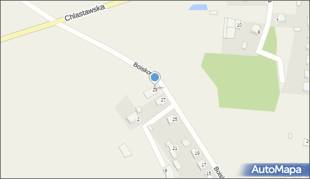 Nądnia, Boiskowa, 29, mapa Nądnia