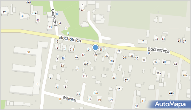 Nałęczów, Bochotnica, 16, mapa Nałęczów