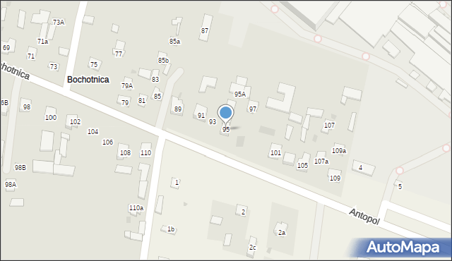 Nałęczów, Bochotnica, 95, mapa Nałęczów