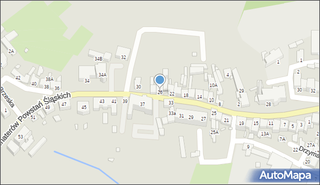 Niemodlin, Bohaterów Powstań Śląskich, 26, mapa Niemodlin