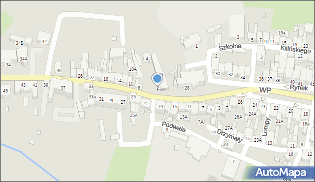 Niemodlin, Bohaterów Powstań Śląskich, 2a, mapa Niemodlin