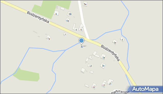 Nowa Słupia, Bodzentyńska, 3C, mapa Nowa Słupia