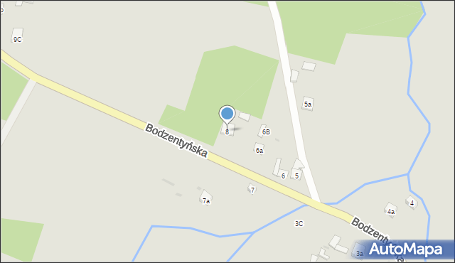 Nowa Słupia, Bodzentyńska, 8, mapa Nowa Słupia