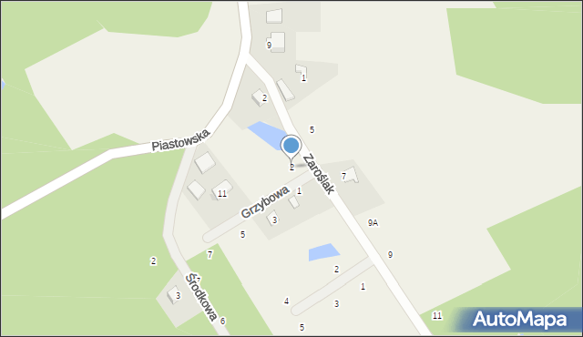 Nowa Wieś Przywidzka, Borowikowa, 2, mapa Nowa Wieś Przywidzka