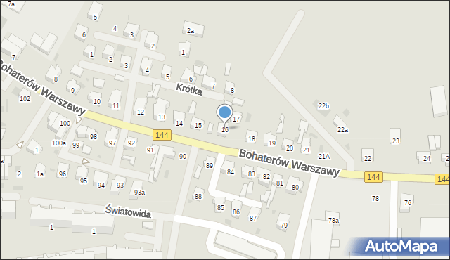 Nowogard, Bohaterów Warszawy, 16, mapa Nowogard