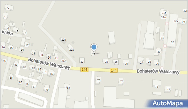 Nowogard, Bohaterów Warszawy, 23, mapa Nowogard