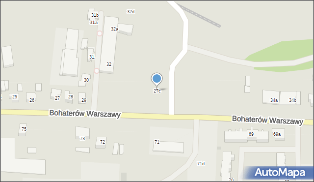 Nowogard, Bohaterów Warszawy, 27c, mapa Nowogard
