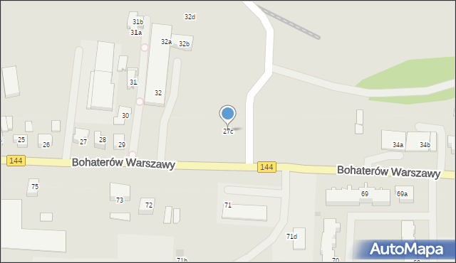 Nowogard, Bohaterów Warszawy, 27c, mapa Nowogard