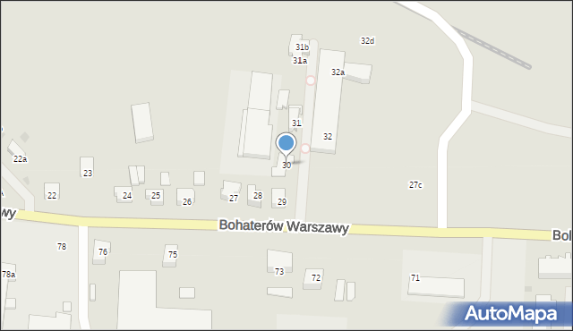 Nowogard, Bohaterów Warszawy, 30, mapa Nowogard