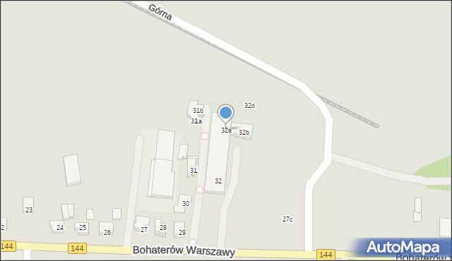 Nowogard, Bohaterów Warszawy, 32a, mapa Nowogard