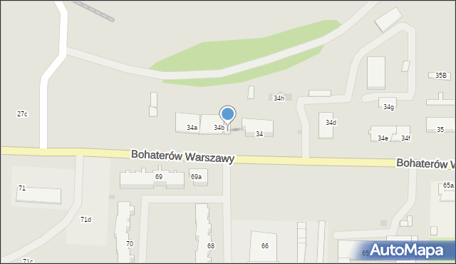 Nowogard, Bohaterów Warszawy, 34c, mapa Nowogard