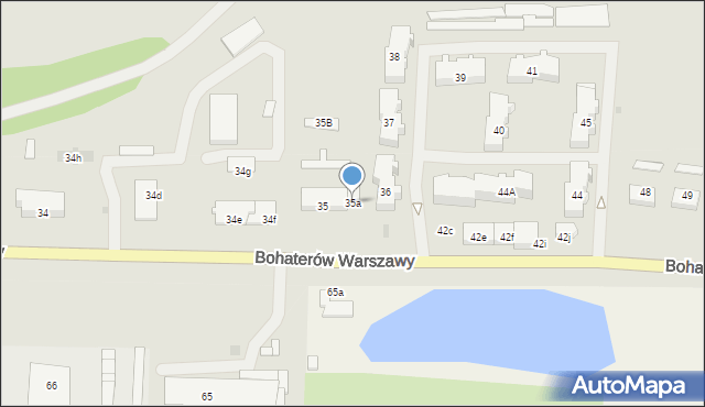 Nowogard, Bohaterów Warszawy, 35a, mapa Nowogard