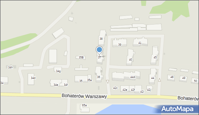 Nowogard, Bohaterów Warszawy, 37, mapa Nowogard