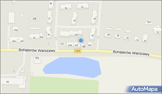 Nowogard, Bohaterów Warszawy, 42h, mapa Nowogard