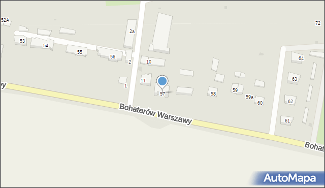 Nowogard, Bohaterów Warszawy, 57, mapa Nowogard