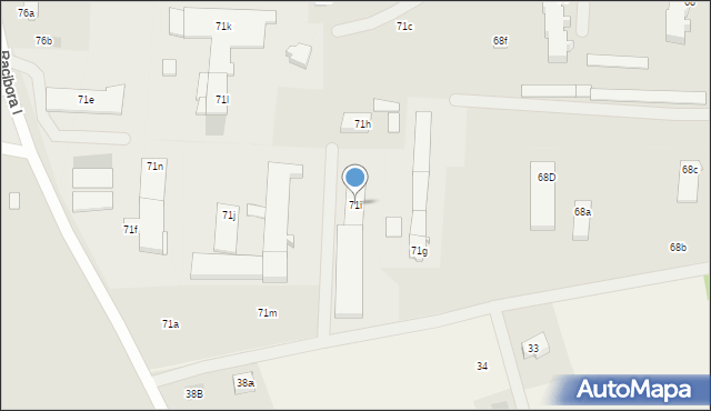 Nowogard, Bohaterów Warszawy, 71i, mapa Nowogard