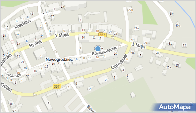 Nowogrodziec, Bolesławiecka, 12b, mapa Nowogrodziec