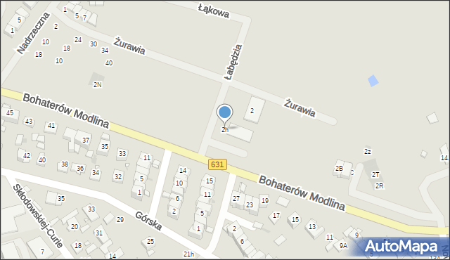 Nowy Dwór Mazowiecki, Bohaterów Modlina, 2h, mapa Nowy Dwór Mazowiecki