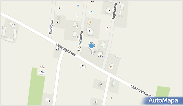 Obrowo, Borowikowa, 2, mapa Obrowo