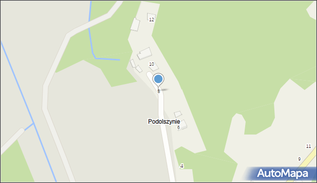 Odporyszów, Boczna, 8, mapa Odporyszów