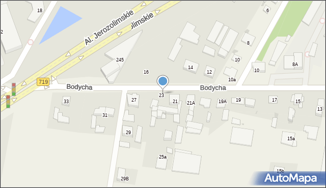Opacz-Kolonia, Bodycha Stanisława, 25, mapa Opacz-Kolonia