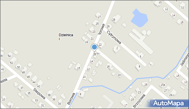 Opole, Borowa, 16, mapa Opola