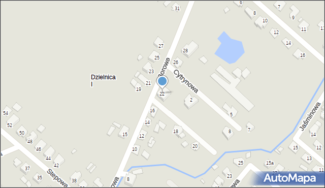 Opole, Borowa, 22, mapa Opola