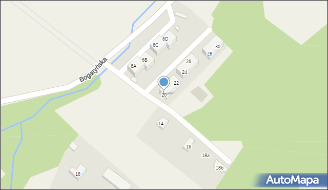 Opolno-Zdrój, Bogatyńska, 20, mapa Opolno-Zdrój