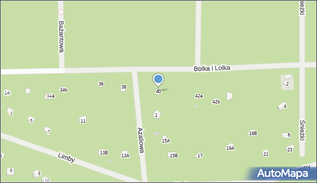 Osiedle Wilga, Bolka i Lolka, 40, mapa Osiedle Wilga