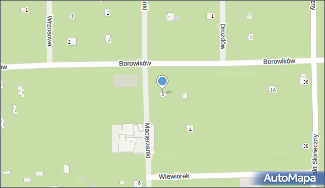 Osiedle Wilga, Borowików, 3, mapa Osiedle Wilga