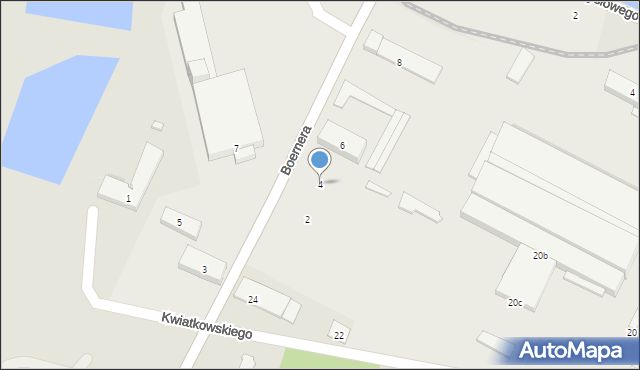 Ostrowiec Świętokrzyski, Boernera Ignacego, 4, mapa Ostrowiec Świętokrzyski