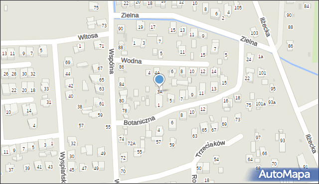 Ostrowiec Świętokrzyski, Botaniczna, 3A, mapa Ostrowiec Świętokrzyski