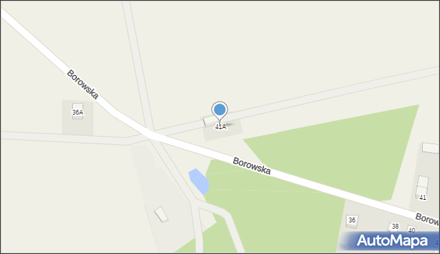 Parysów, Borowska, 41A, mapa Parysów