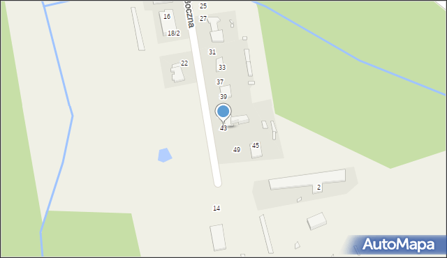 Pęchery, Boczna, 43, mapa Pęchery