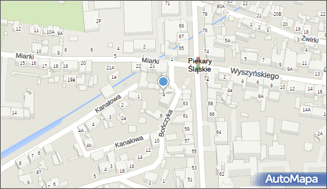 Piekary Śląskie, Bończyka Norberta, 4, mapa Piekary Śląskie