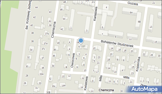 Pionki, Bohaterów Studzianek, 8, mapa Pionki