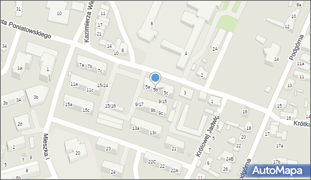 Pleszew, Bolesława Krzywoustego, 5b, mapa Pleszew