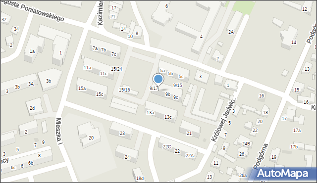 Pleszew, Bolesława Krzywoustego, 9a, mapa Pleszew