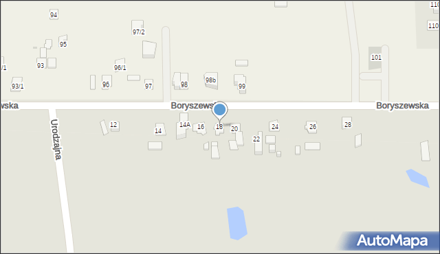 Płock, Boryszewska, 18, mapa Płock