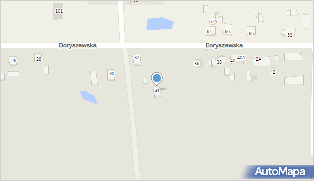 Płock, Boryszewska, 34, mapa Płock
