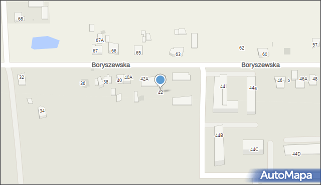 Płock, Boryszewska, 42, mapa Płock