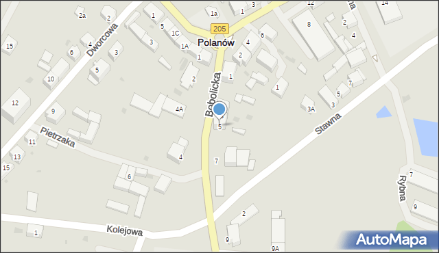 Polanów, Bobolicka, 5, mapa Polanów