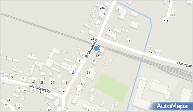 Poniec, Bojanowska, 11a, mapa Poniec