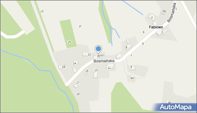 Porąbka, Bosmańska, 10, mapa Porąbka