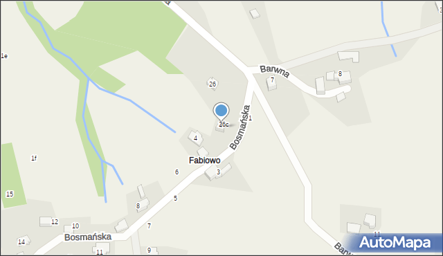 Porąbka, Bosmańska, 2C, mapa Porąbka