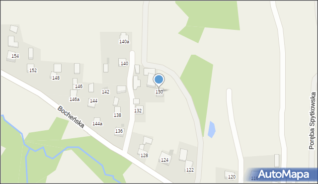 Poręba Spytkowska, Bocheńska, 130, mapa Poręba Spytkowska