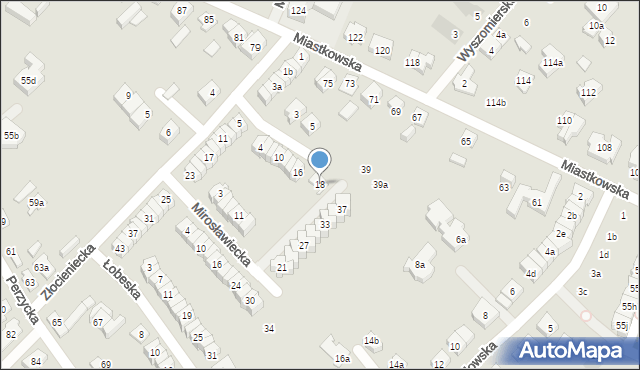 Poznań, Bobolicka, 18, mapa Poznania