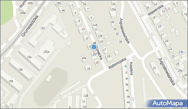 Poznań, Bolkowicka, 16, mapa Poznania