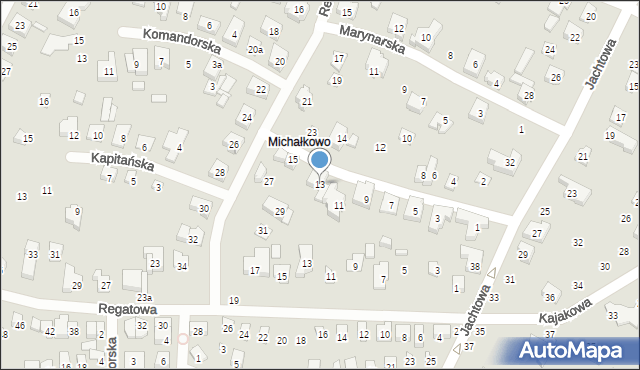 Poznań, Bosmańska, 13, mapa Poznania